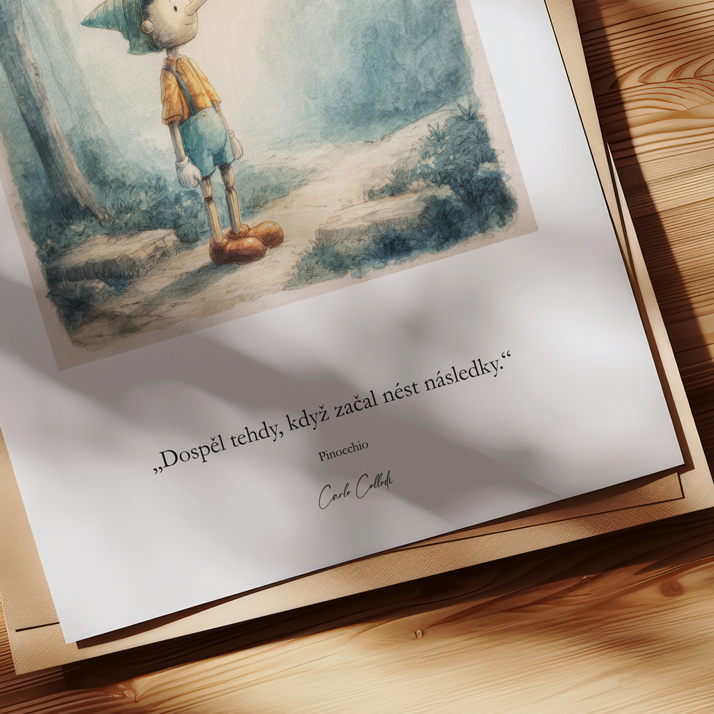 detsky plakat Pinocchio2